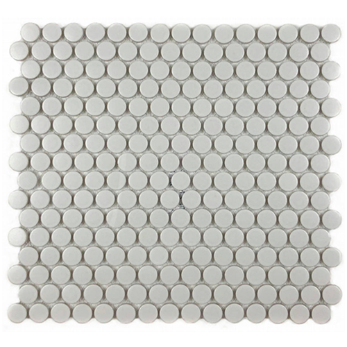 Penny Posh White Matte Mosaic 11.5x12.38