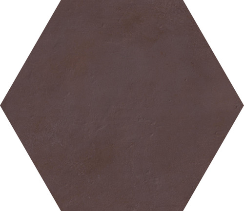  Earthen Marron Hexagon 10X10 Matte