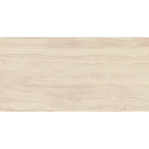 Pointe Travertine Alabaster 12" x 24" Rett Matte