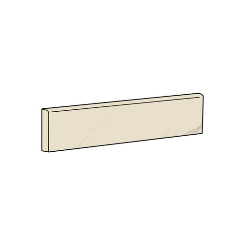 Pointe Statuario White 4" x 24" Bullnose Matte