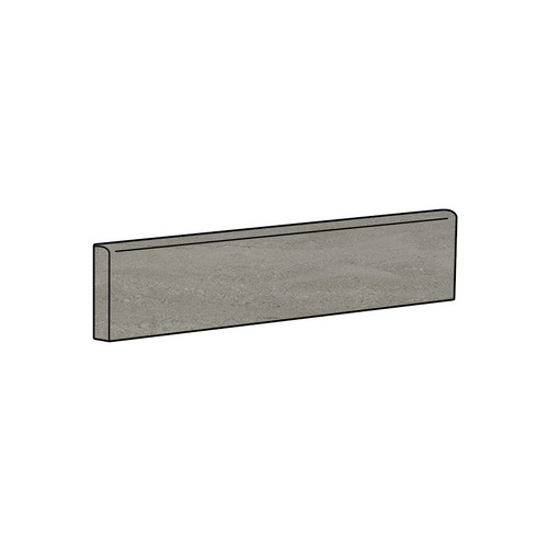 Cove Grey 4" x 24" Bullnose Unpolished