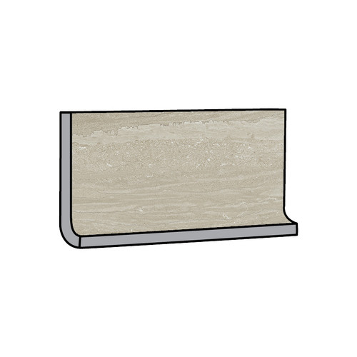 Cove Fawn 6" x 12" Cove Base Unpolished