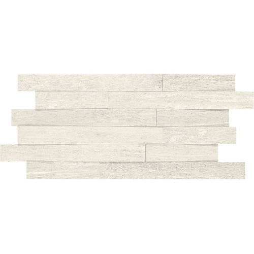 Ambassador Wanderlust White Unpolished Random Linear Mosaic