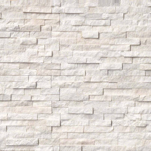 Rockmount Stacked Stone Arctic White Splitface Panel 6x24 - Tiles