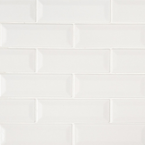 Highland Park Whisper White 2x6 Beveled Mosaic - Tiles Direct Store