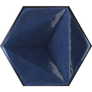 まーぶる（感謝）/6 Chroma Blu Hexagon 6x7 - Tiles Direct Store