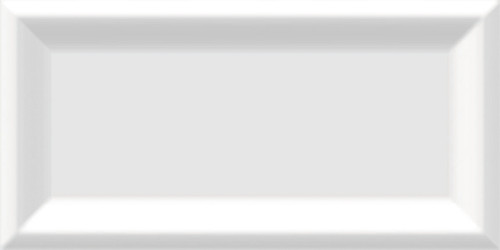 CC Textures White Ice Bright Reversed Beveled 3x6 Wall Tile