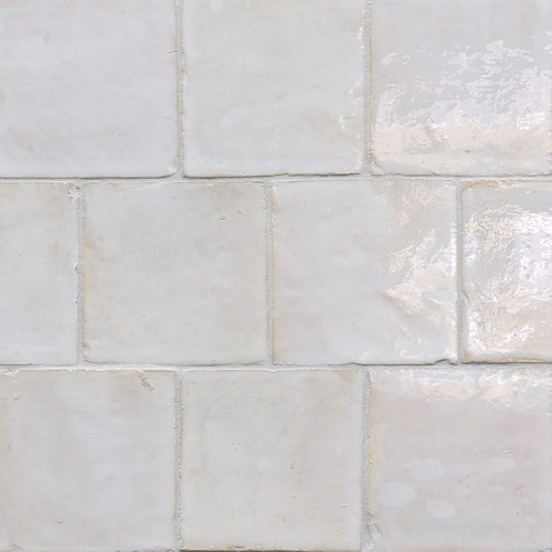 Zin Desert White Glossy Ceramic Nouveau 4x4 - Tiles Direct Store