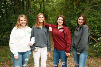 Monogrammed sweatshirts white, maroon, grey