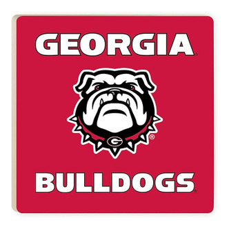 Georgia Bulldogs drink coaster