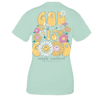 Back of Simply Southern God is Good t shirt