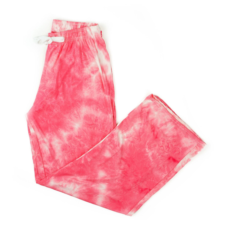 Hello Mello Tie Dye Coral Lounge Pants