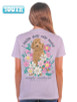 Model Wearing Simply Southern Prefer Dogs Over People Youth T-shirt