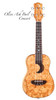 LUNA Uke Crescent Olive Ash Burl Concert LUNA Uke Crescent Olive Ash Burl Concert