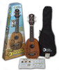 LUNA Uke Tattoo Mahogany Pineapple Pack