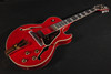 Ibanez GB10SEFMSRR George Benson Signature 6 String RH Hollow Body Electric Guitar with Case - Sapphire Red