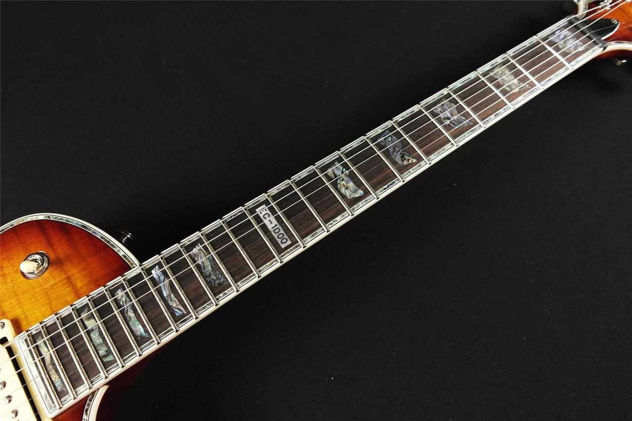 ESP/LTD EC-1000FM Electric Guitar (Amber Sunburst) - LEC1000ASB