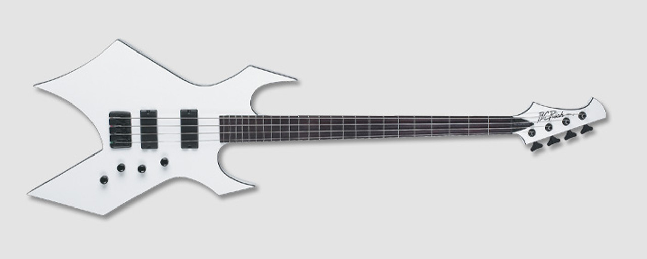 bc rich warlock bass white