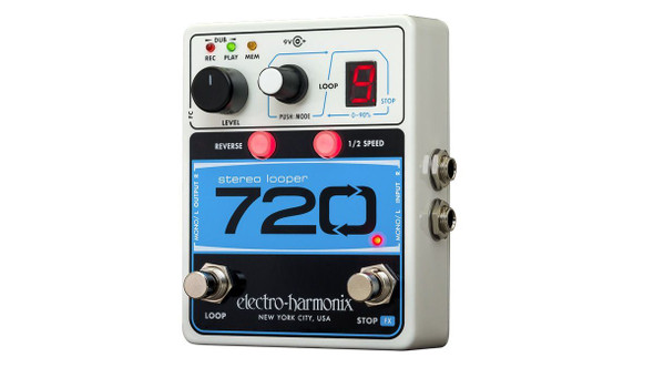 Electro-Harmonix NEW 720 STEREO LOOPER  with 10 Loops & 12 Minutes Recording Time, 9.6DC-200 PSU incl.