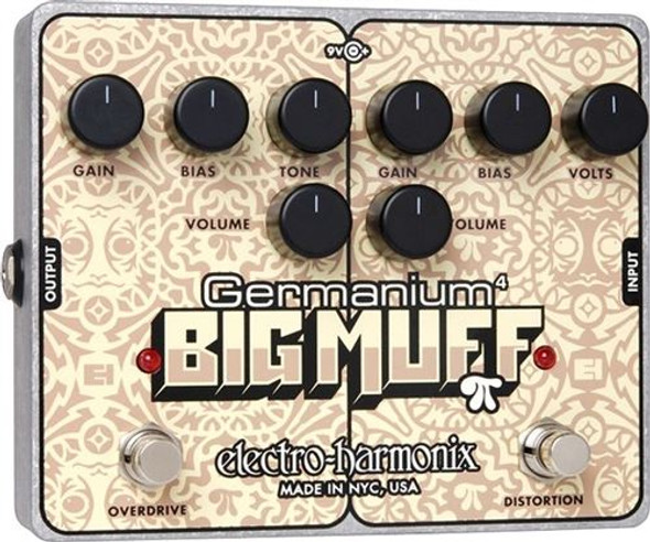 Electro-Harmonix GERMANIUM 4 BIG MUFF PI  Overdrive & Distortion   Battery included, 9.6DC-200 PSU optional