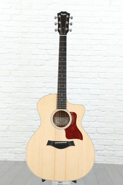 Taylor 214ce-K DLX Grand Auditorium Cutaway Acoustic/Electric - Natural Koa