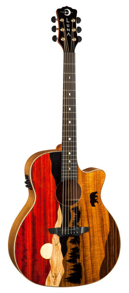 LUNA Vista Bear Tropical Wood A/E w/Case