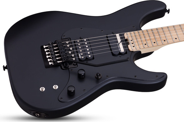 Schecter SUN VALLEY SS-FR SUSTAINIAC SATIN BLACK 1285-SHC