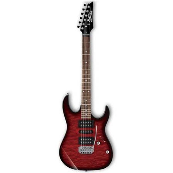 Ibanez GRX70QATRB GIO RX 6str Electric Guitar - Transparent Red Burst