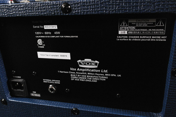 Vox AC4C1-BL Combo Amplifier Blue