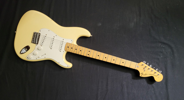 1975 Fender Stratocaster Hard Tail Olympic White (W413)