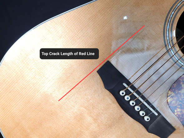 Guild D-260ce Deluxe Natural (W007) Top Crack