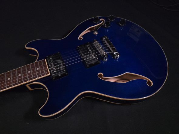 (CIBX57) Ibanez AM73 TBL 12 01 Hollowbody Transparent Blue (W180)