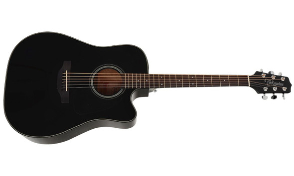 Takamine GD15CE-BLK Dreadnought Cutaway Acoustic-Electric Guitar- Black