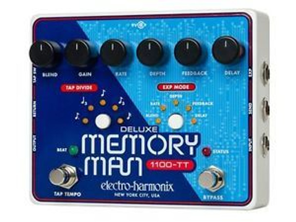 Electro-Harmonix PRICE CUT DELUXE MEMORY MAN W/TAP TEMPO 1100mS* Analog Delay, 9.6DC-200 PSU incl. AVAILABLE LATE JANUARY 2016