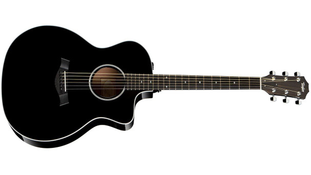 Taylor 214ce-BLK DLX Grand Auditorium Cutaway Acoustic/Electric - Black