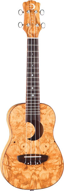 LUNA Uke Crescent Olive Ash Burl Concert LUNA Uke Crescent Olive Ash Burl Concert