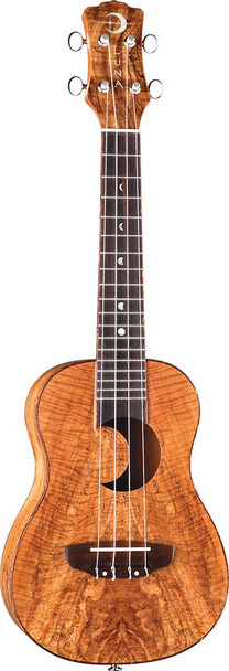 LUNA Uke Crescent Spalt Maple Concert