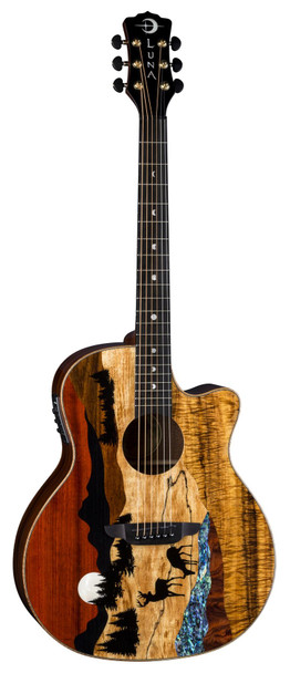 LUNA Vista Deer Tropical Wood A/E w/Case