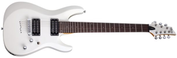 Schecter C-7 DELUXE SATIN WHITE 438-SHC