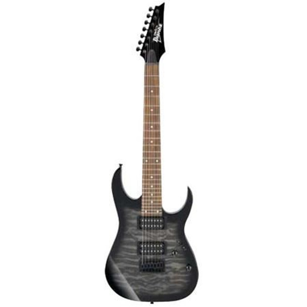 Ibanez GRG7221QATKS GIO RG 7str Electric Guitar - Transparent Black Sunburst