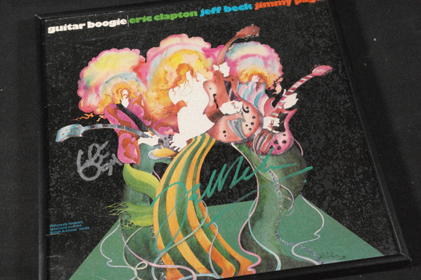 Record Jacket Signed by Eric Clapton and Jeff Beck Memorabilia