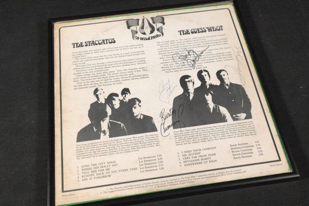 Record Jacket Signed by The Guess Who and the Staccatoes Memorabilia