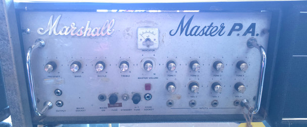 (MARSPA100) 1969 Marshall 100 Watt 4 channel Pa Head great for guitar too! (W970)
