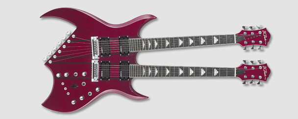 B.C Rich Double Neck Bich - Trans Red