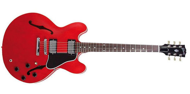 Gibson 2014 ES-335 PLAIN TOP SEMI-HOLLOW ELECTRIC - SATIN CHERRY
