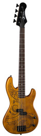 LUNA Tattoo Electric Bass 34 Inch Scale