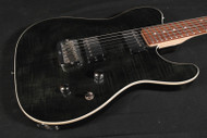 G&L Tribute Series ASAT Deluxe HH Transparent Black