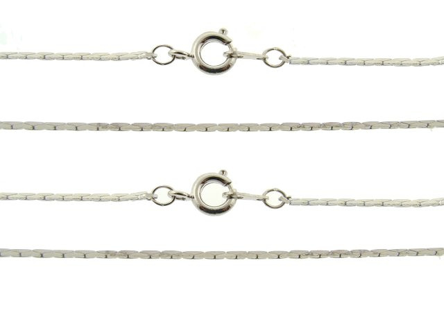 Wholesale Cobra Chain : Rhodium : 18 