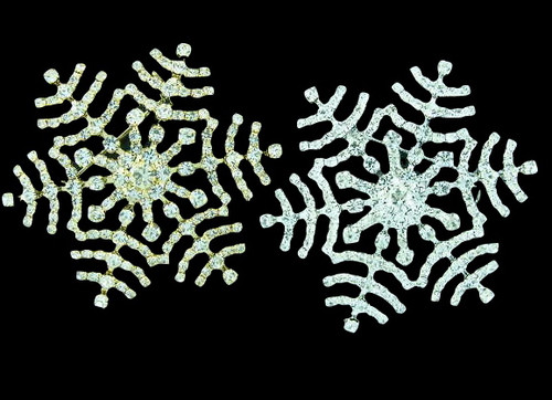 Wholesale Snowflake Brooch - 2 1/4 Inch 