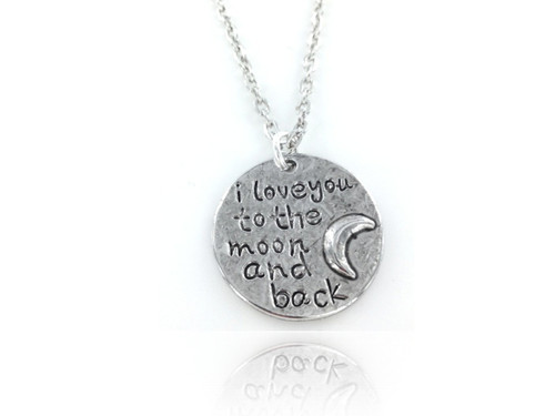 I Love You To The Moon & Back Necklace - Disc